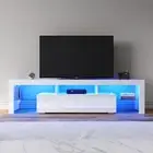 LED TV Stand Cabinet Entertainment Unit Wooden Drawers High Gloss 1600-2000mm