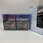 Ultra Pro 3X4 PLATINUM Toploaders 35pt 2 Packs of 25 and 100 PLATINUM SLEEVES