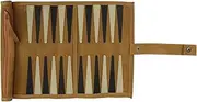 Backgammon Set - Travel Backgammon Set, Classic Board Game Case | Roll Backgammon Board Set, Top Backgammon Set, Rollable Backgammon, Best Strategy & Tip Guide, Backgammon Sets for Adults Leather