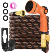 Flexible Garden Hose 50FT - No Expandable Lightweight Water Hose with Reinfor...