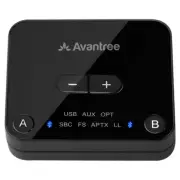 Avantree Audikast Plus Audio Transmitter Wireless/Bluetooth 5.0 for TV/PC/Laptop