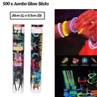 500pcs Colour Mixed Glow Sticks Party Glowsticks Bracelets Light Wands Sticks