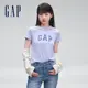 Gap 女裝 Logo純棉圓領短袖T恤-靛藍色(402168)
