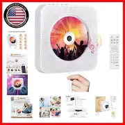 All-in-One Portable CD Player and Bluetooth Music Player with Remote Control