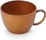 Showa Cup, Bowl, Stylish, Break-Resistant, Microwave Use, Woodgrain Handle, Soup Cup (1 Piece)