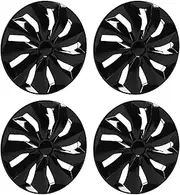 4PCS 17-Inch Black Hubcap Cover - Protective Decorative Hub Replacement for and Connect