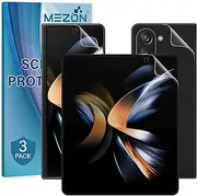 [MEZON] [3x in 1] Samsung Galaxy Z Fold5 Premium Hydrogel Front + Back Clear Edge-to-Edge Full Coverage Screen Protector Film (Galaxy Z Fold5, Hydrogel)