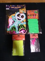 80's retro replicas Happy Halloween costume accessories lot! Where's the beef