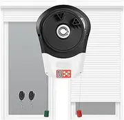 Automatic Roll Up Door Opener, Smart Rolling Garage Door Opener with 800N Pulling Force, 2 Remote Control, Electric Roller Opener for Garage, Warehouse, Store and Barn
