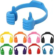 [ENNSOO] Thumbs up Lazy Phone Stand, Adjustable Phone Stand, Portable Ideas Cell Phone Stand for Smart Phones iPhone iPad Huawei Samsung, Gifts for Teen Boys (Multi Colors, 8PCS)