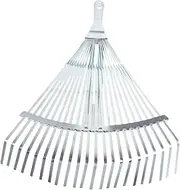 Fenteer Garden Leaf Rake Garden Camping Rake Folding Metal Rake Adjustable Leaf Rake for Lawn Yard Roof Collecting Leaves and Grass