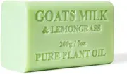 65x 200g Goats Milk Soap Bars Lemongrass Scent Pure Natural Australian Skin Care