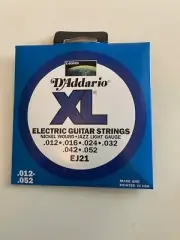 D'Addario Electric guitar strings EJ21 Nickel wound jazz light gauge new