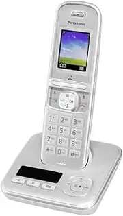 [Panasonic] KX-TGH720GG Cordless Phone with Answering Machine (DECT Phone, Low Radiation, Colour Display, Call Lock, Hands-Free Calling) Pearl Silver