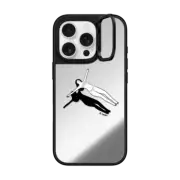 iPhone 16 Pro Mirror Ring Stand Case MagSafe Compatible Swimming Pool