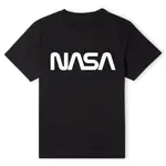 NASA WORM 白色 LOGOTYPE T 恤 - 黑色