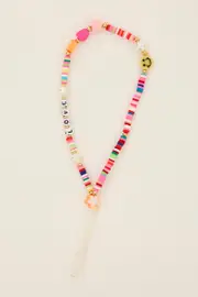 Multi Colourful Beaded Phone Lanyard