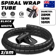 Wire Wrap Tube Spiral Management Cord Protector Storage Pipe Cable Organizer