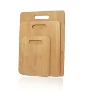 Bamboo Cutting Board Set for Kitchen Serving Chopping Boards Wooden Wood 3 pcs