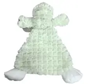 Demdaco Plush COZ Arnie Alligator Rattle Blankie Lovey Security Blanket Green