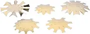 5pcs Nail Plate Model Nails Gel Stamping French Manicure Templates Polish Nail Art Plates Nail Tools Manicure Tools Nail Molds Models Nail Templates Golden Stainless Steel