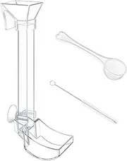 Shrimp Feeding Dish | Aquarium Fish Feeder Tube Kit - Clear Fish Tank Shrimp Feeder Tube Tray and Feeding Dish Set for Shrimp, Fish and Snails Borato