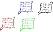 HOLIDYOYO 4Pcs Heavy Duty Motorcycle Cargo Net Practical Elastic Luggage Net with Hooks for Secure Transport Versatile Bike Cargo Random Colors