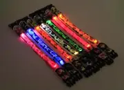 BATTERY LED CAMO COLLAR Camouflage Pet Dog Glow Flash Light Safety S M L XL size