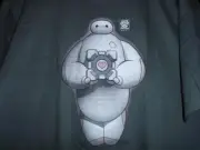 TeeFury Disney XLARGE "Caring Companion" Big Hero 6 Tribute Parody CHARCOAL