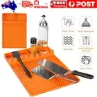 Silicone Griddle Oil Drain Pad Reusable Griddle Mat for Griddle Home BBQ Pad AU