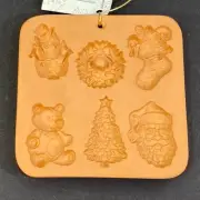 Amaco Cotton Press 1994 Christmas Miniatures Earthenware Clay Mold New with Tags