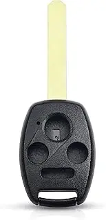 FLJKCT 4 Button Key Shell Remote Car Key Shell Case,for Honda Accord CRV Civic Pilot Insight Ridgeline