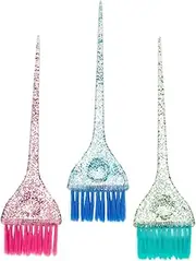 CTIRCHIU 3Pcs Hair Dyeing Brush Like Tinting Brushes for Even Color Application Flexible Bristles Easy to Hairdressing Tools for Men and Women Random Color