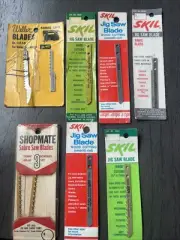 Miscellaneous Jigsaw Blades (9 Total) And (1) Drill Bit