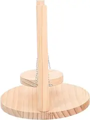 CORHAD Funny Wooden Hamster Swing Decorative Molar Chew for Small Animals Engaging Hanging for Hamster Climbing Safe Durable Pet Supply for Teeth Maintenance