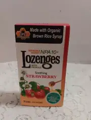 manuka honey new zealand Strawberry Lozenges 20 Lozenges Per Unit Made With...