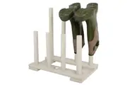 Esschert Design Wooden Boot Rack Shoe Stand Home Organiser 41.8x41.9cm White