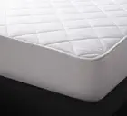 Super King Bed Fitted Mattress Protector 100% Cotton Logan & Mason New