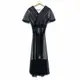 [二手] 【黃倩萍私服】黑色蕾絲雕花簍空造型長洋裝