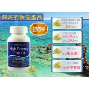 【加拿大Healthy Life】加力活歐米加600魚油膠囊(90顆*3瓶)