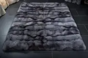 3260 Blue Frost Fox Fur Carpet Pelt Rug Genuine Furs Runner Real Fur Pelt Carpet