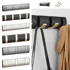 Coat Rack Wall Mounted Floating , RV Clothes Hanger, Coat Hooks Door 3/4 Hooks