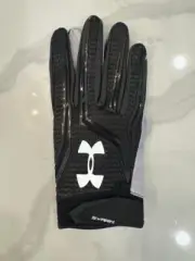 Under Armour Men's Swarm NFL Football Gloves Black and Gray Size 3XL MSRP $44.99