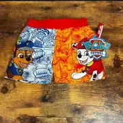 NWT Paw Patrol Toddler Boys Swim Shorts Trunks Size 3T Chase Rubble Marshall UPF