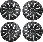 1PCS/4PCS Hub Cap Replacement 19 Inch Wheel Cap Automobile Hubcap Full Rim Cover Accessories Compatible for Tesla Model Y 2024(4PCS Matte Black)