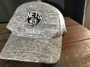 BROOKLYN NETS Fitted HAT 2016 Mitchell & NESS NBA Cap Mens Size S/M