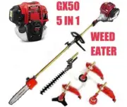 GX50 4-Stroke Brush Cutter Grass Cutting Lawn Mower Weed Eater, Trimmer saw