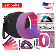 Versatile Yoga Wheel Set for Back Pain, Strength Training & Flexibility Workouts