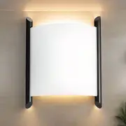 Nordica 8w LED Wall Light in White, Satin Chrome or Black Superlux Lighting - WL1273-WH, WL1273-SC, WL1273-BL