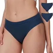 [MERINNOVATION] Women's Underwear Merino Wool Hipster Panties 2 Pack Soft Breathable Ladies Wool Briefs Moisture Wicking